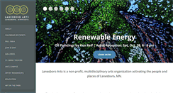 Desktop Screenshot of lanesboroarts.org