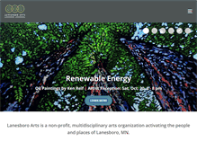 Tablet Screenshot of lanesboroarts.org